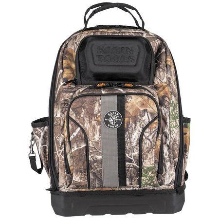 Klein Tools Camo, 1680d Ballistic Weave Body; Hard Molded Polypropylene Bottom, 40 Pockets 62800BPCAMO